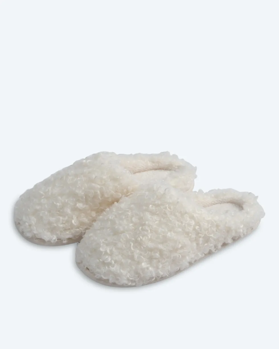 Teddy Superwuschel Hausschuhe uni