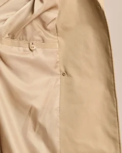 Trenchcoat mit Stickmotiv
