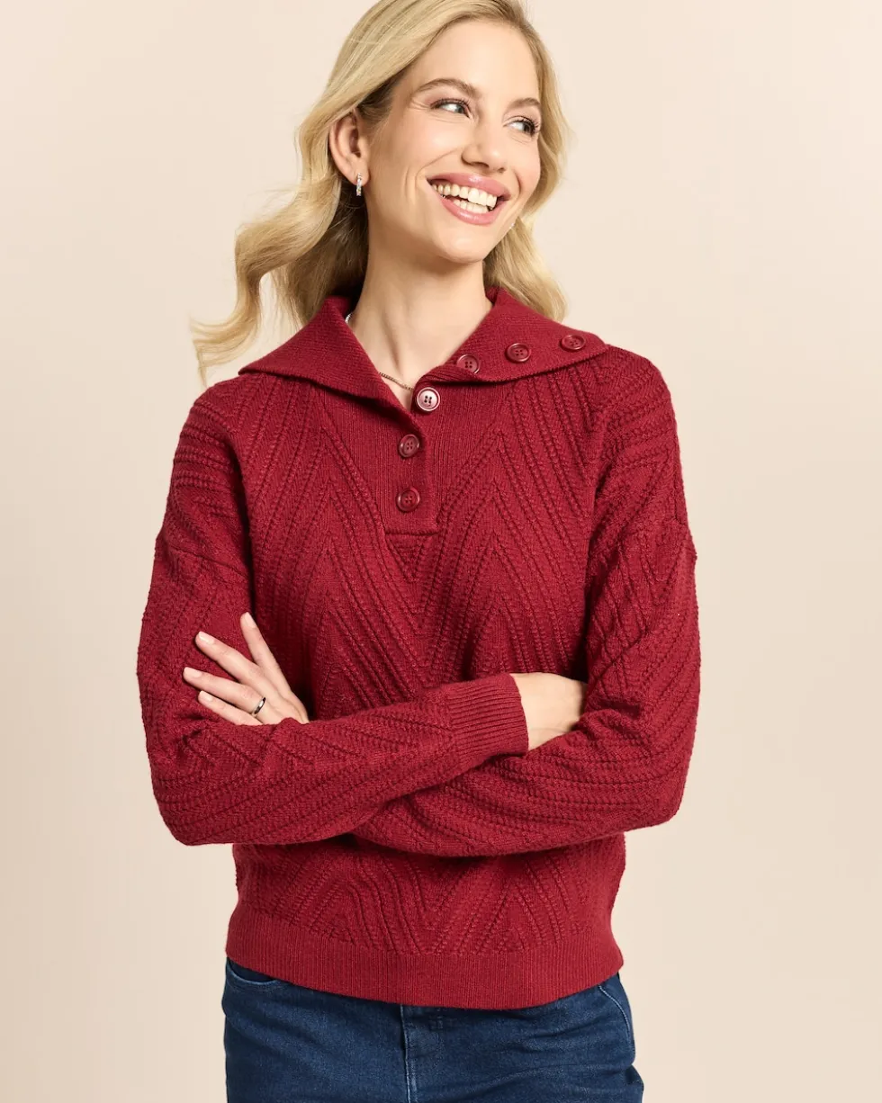 Troyer Pullover mit Struktur