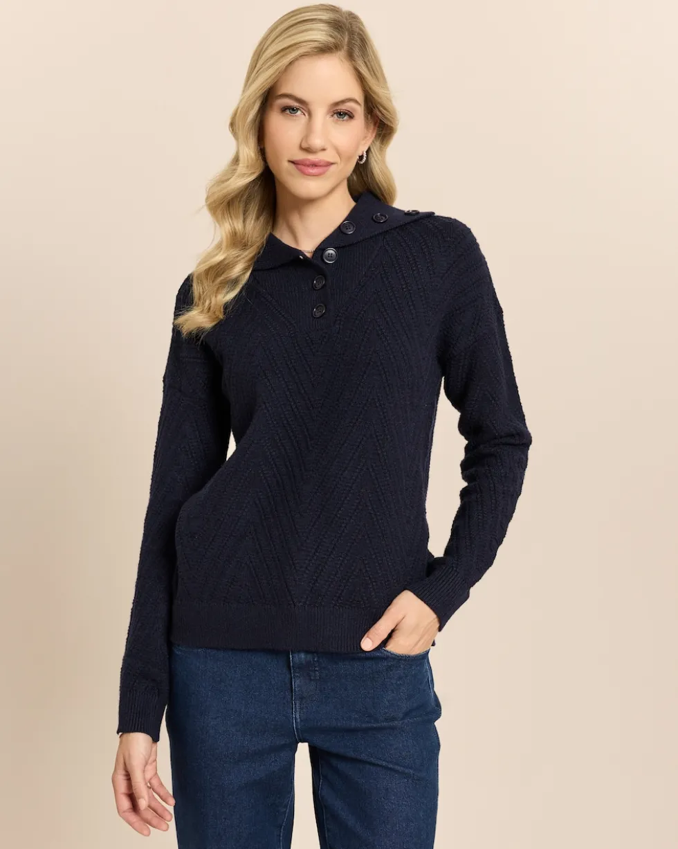 Troyer Pullover mit Struktur