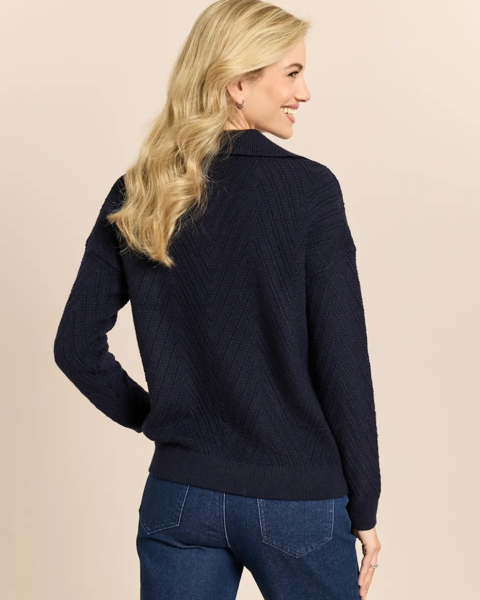 Troyer Pullover mit Struktur