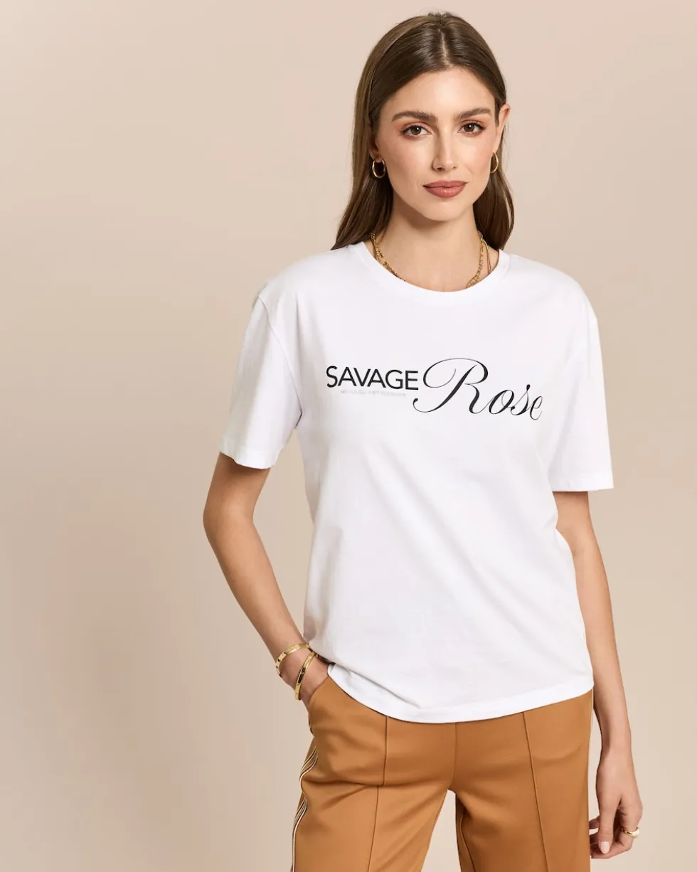 T-Shirt mit Schriftzug