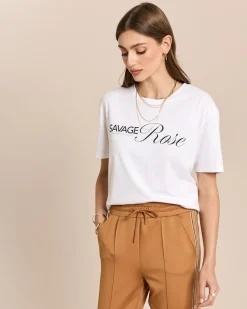 T-Shirt mit Schriftzug
