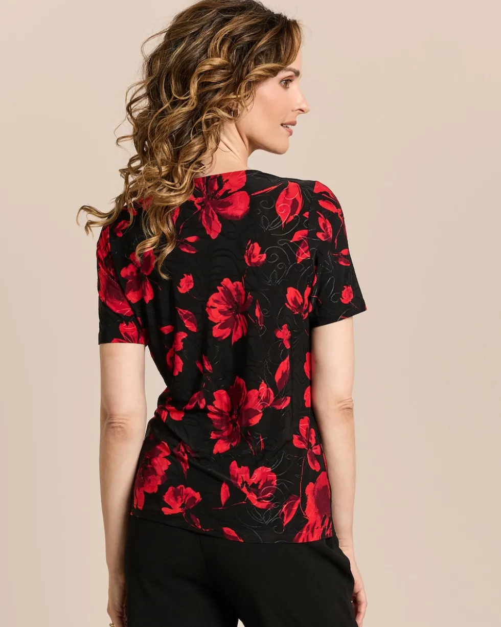Twin-Set mit floralem Print