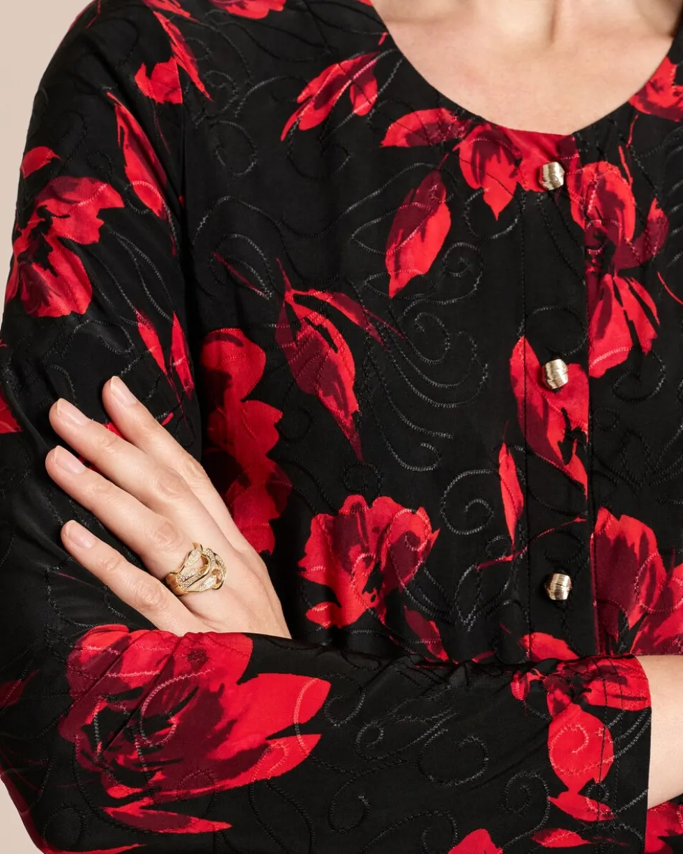 Twin-Set mit floralem Print