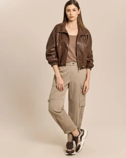 Vegane Lederjacke