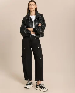 Vegane Lederjacke