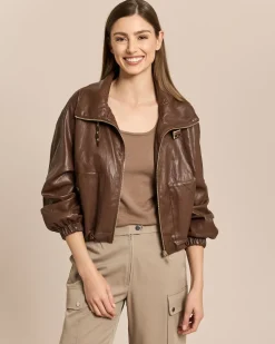 Vegane Lederjacke