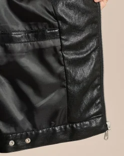 Vegane Lederjacke