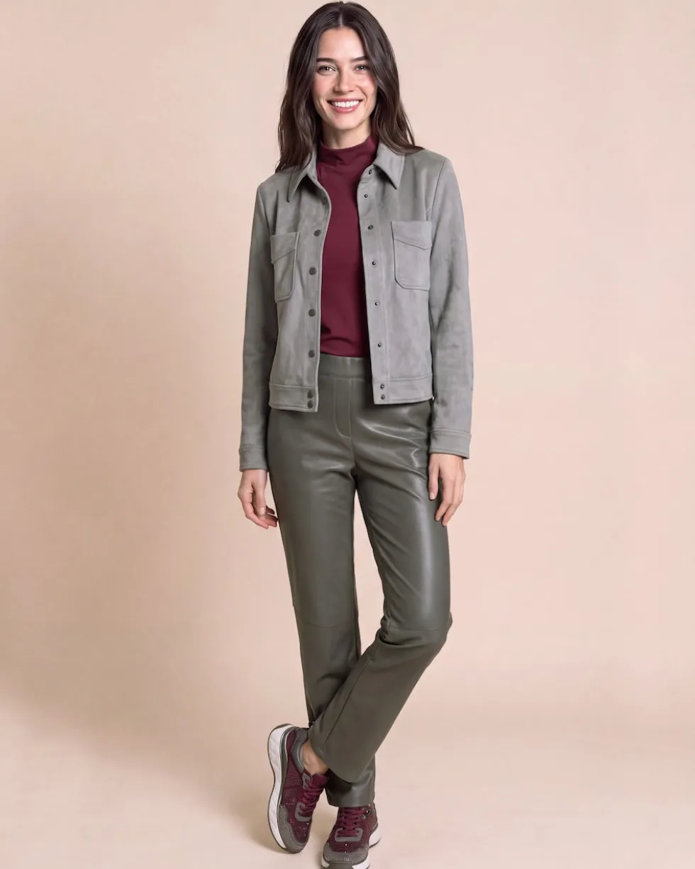 Velourslederimitat Jacke