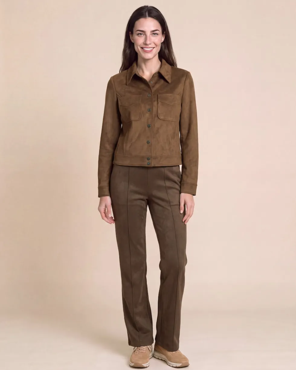 Velourslederimitat Jacke