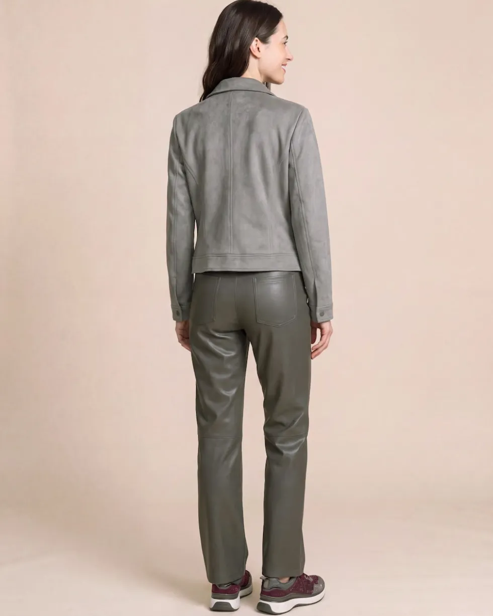 Velourslederimitat Jacke