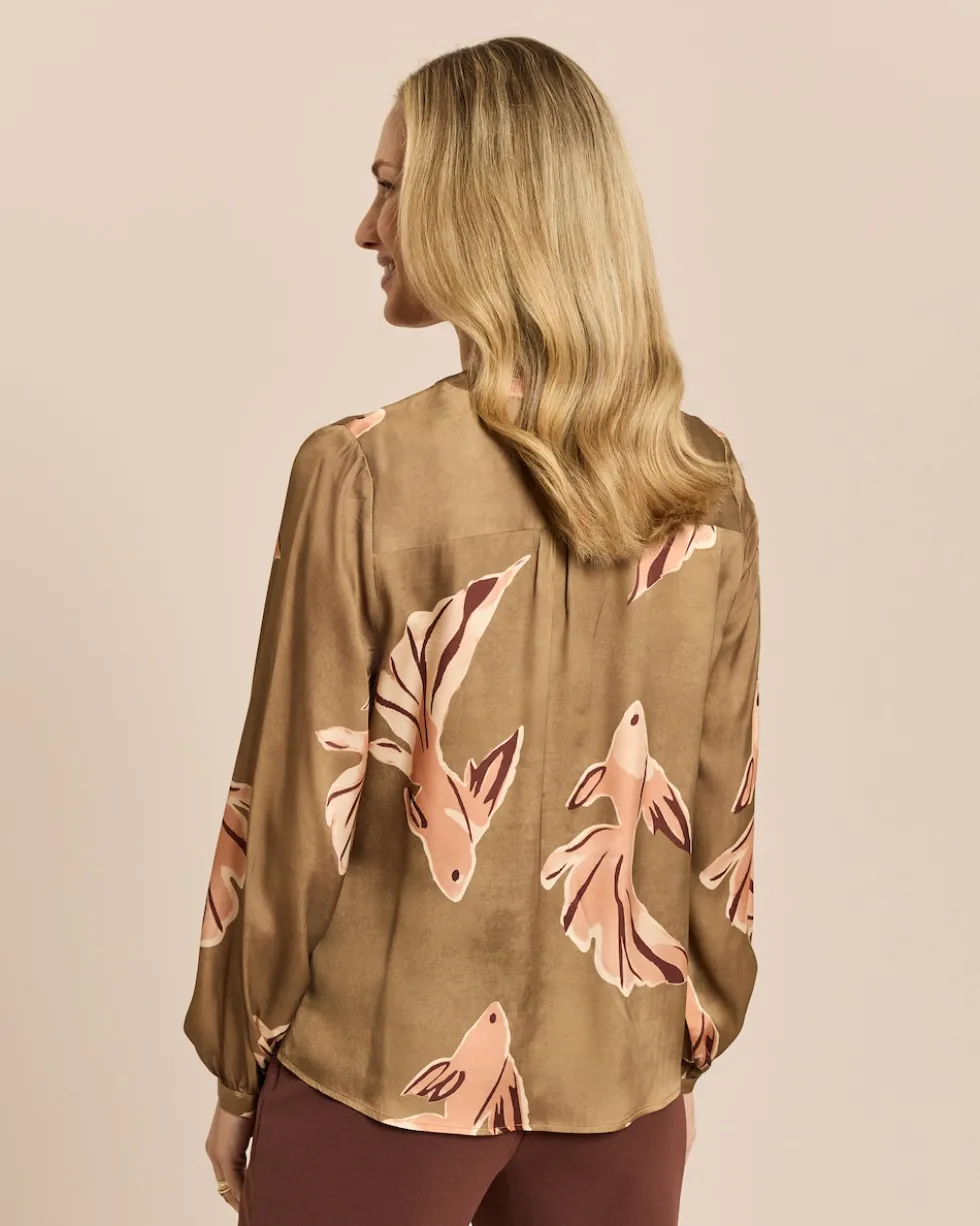 Viskosebluse bedruckt