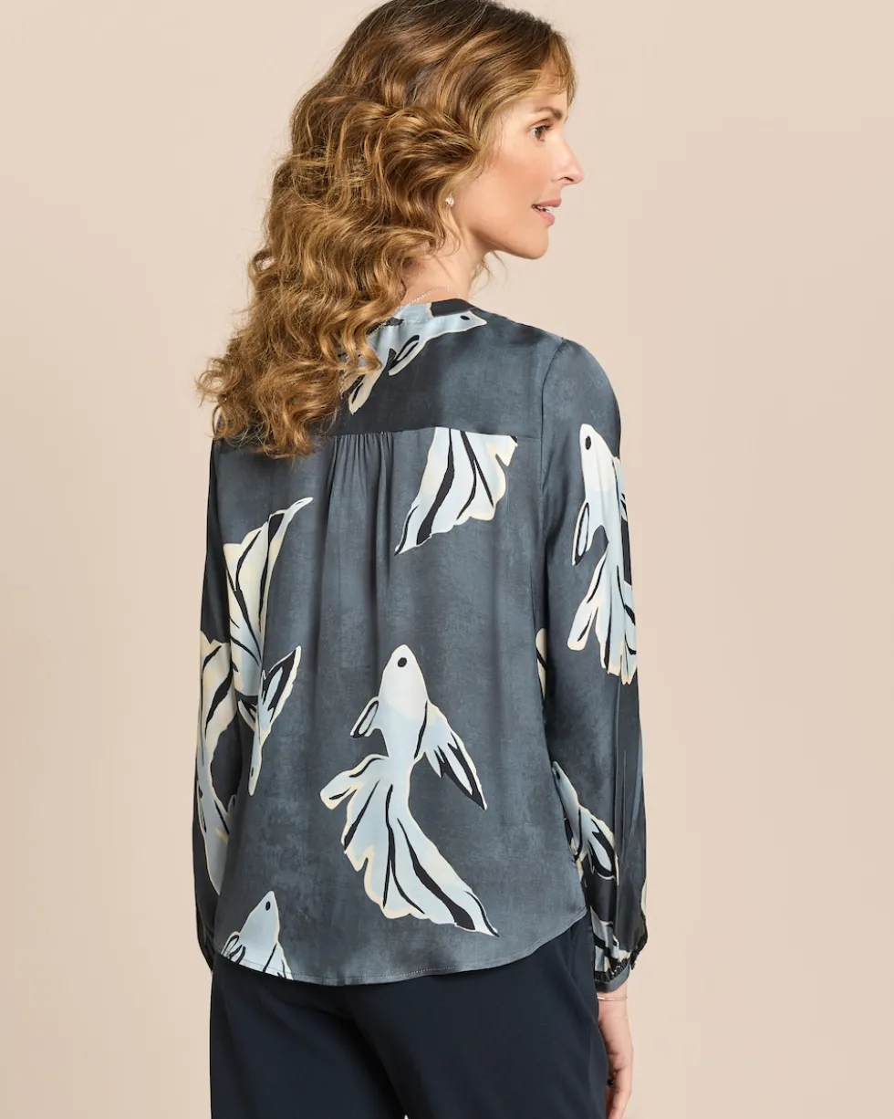 Viskosebluse bedruckt