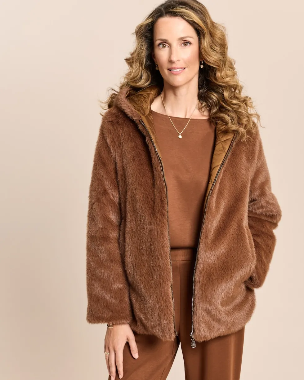 Webpelzjacke zum Wenden