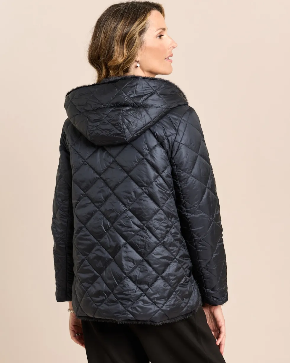 Webpelzjacke zum Wenden