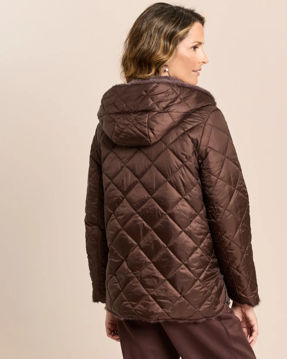 Webpelzjacke zum Wenden