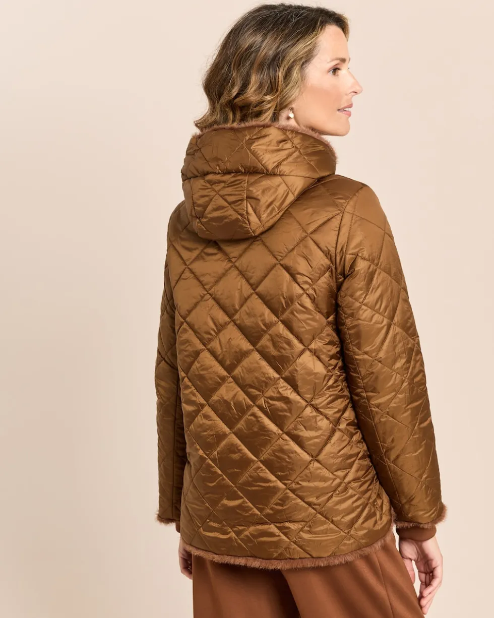 Webpelzjacke zum Wenden
