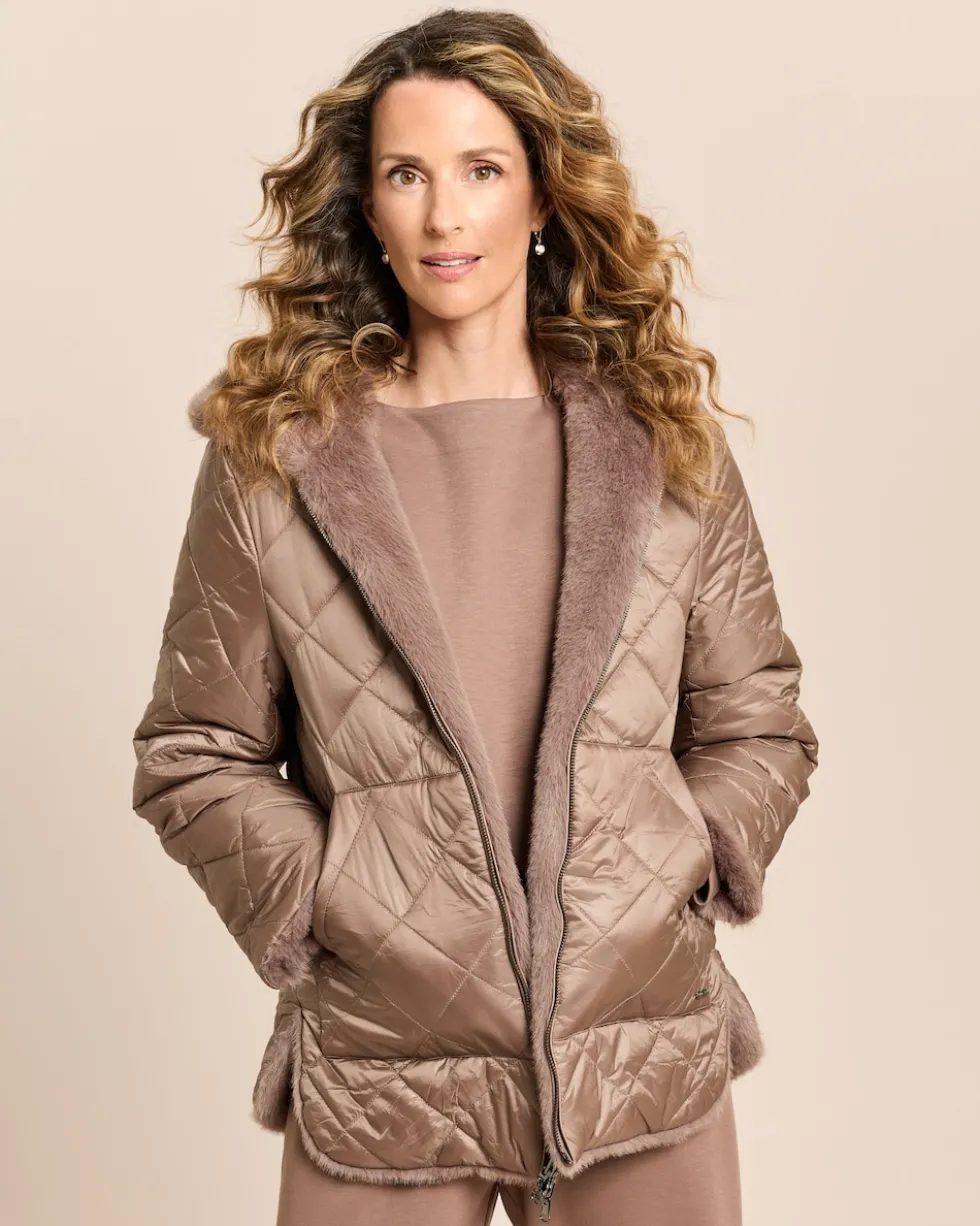Webpelzjacke zum Wenden