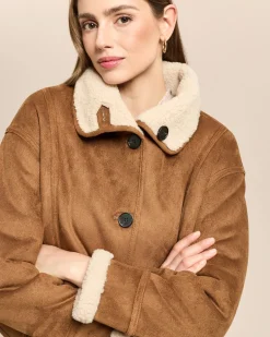 Wendejacke aus Faux Sherling