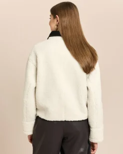 Wendejacke aus Faux Sherling