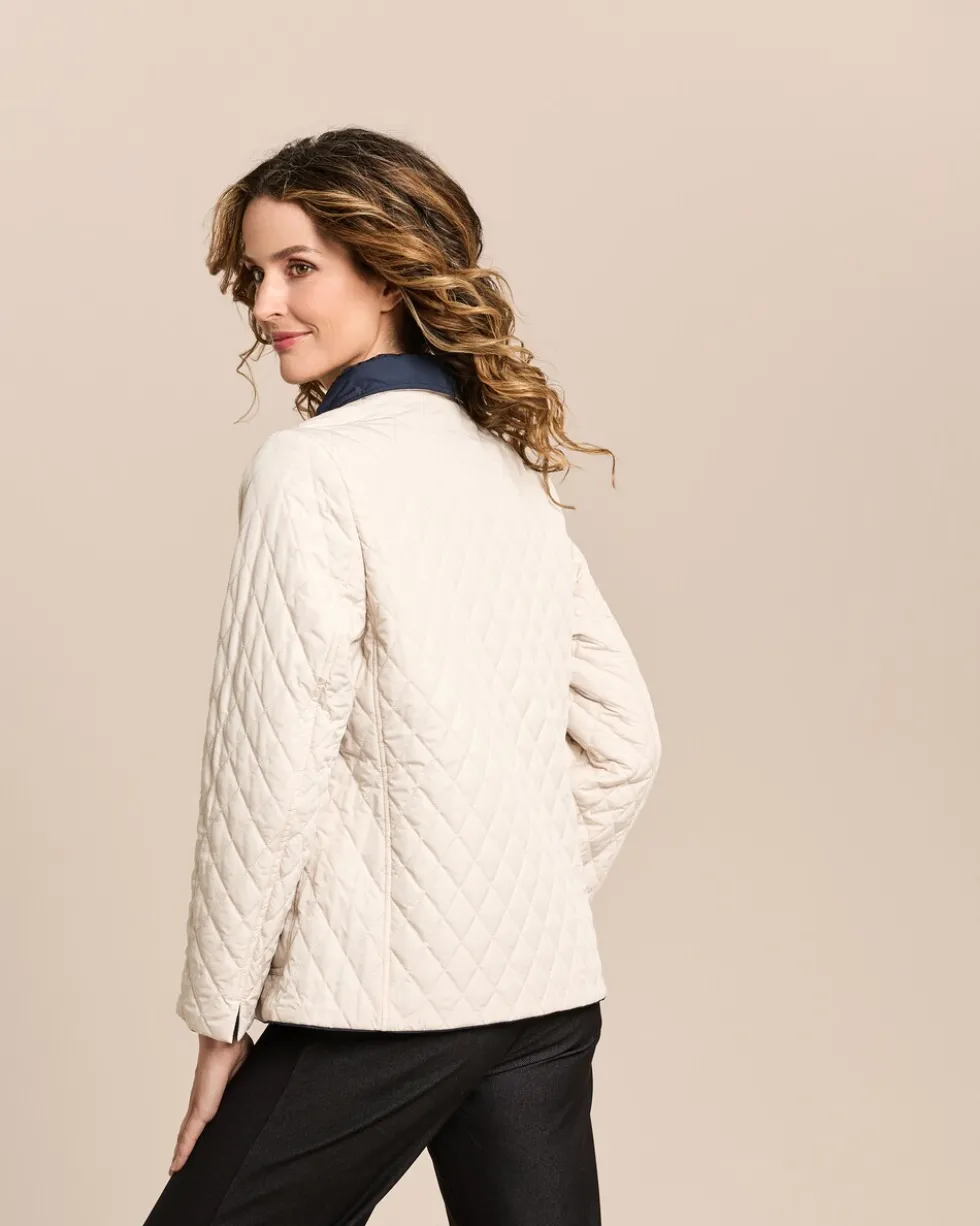 Wendejacke mit gesteppter Seite