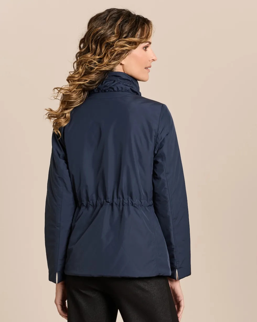 Wendejacke mit gesteppter Seite