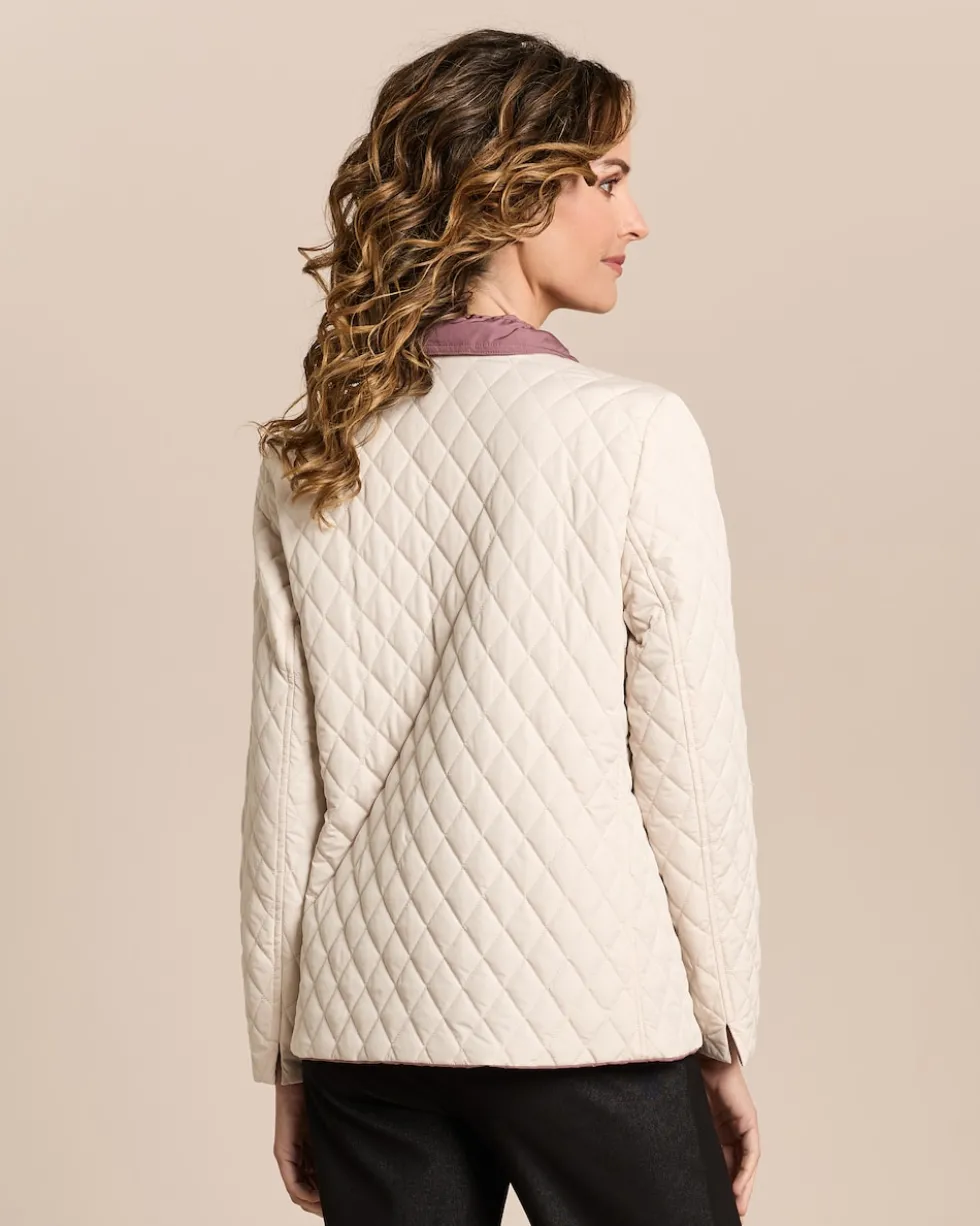 Wendejacke mit gesteppter Seite