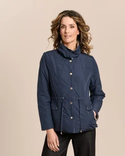 Wendejacke mit gesteppter Seite
