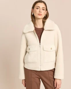 Wendejacke Webpelz/Velourslederimitat