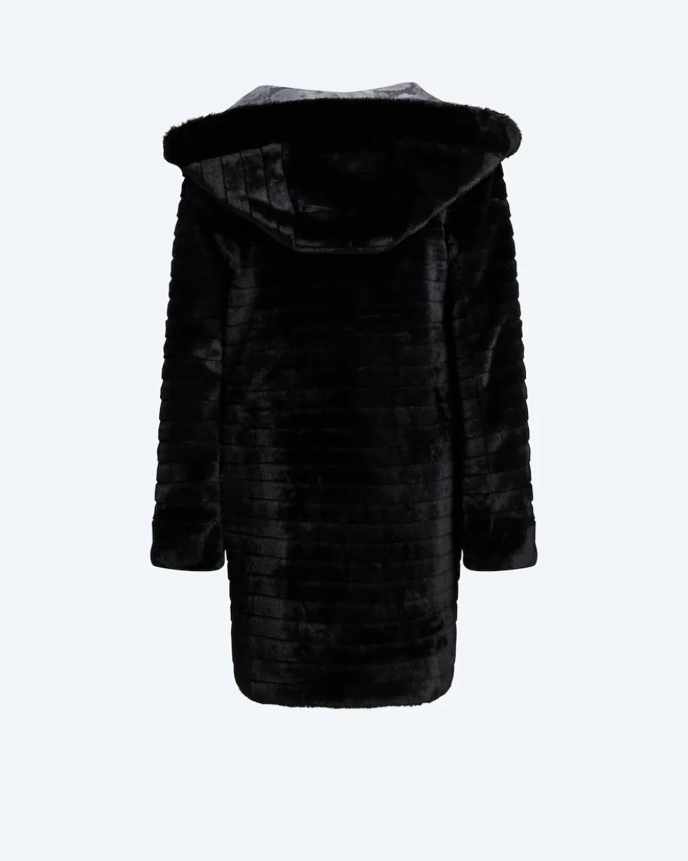 Wendewebpelz-Longjacke