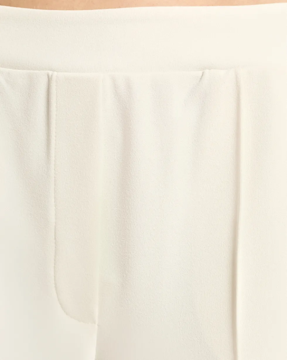 Wide Leg Hose aus Crêpe