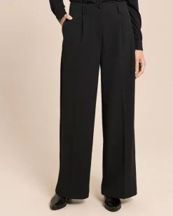 Wide Leg Hose aus Techno Stretch