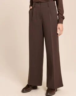 Wide Leg Hose aus Techno Stretch