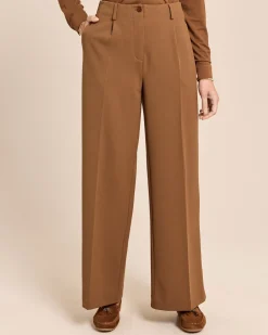 Wide Leg Hose aus Techno Stretch