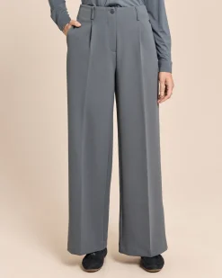 Wide Leg Hose aus Techno Stretch