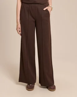 Wide Leg Hose aus Woll-Jersey