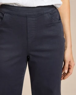 Wide Leg Hose Denim-Look
