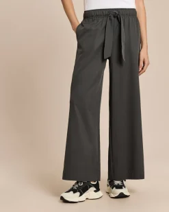 Wide Leg Hose mit Bindeband