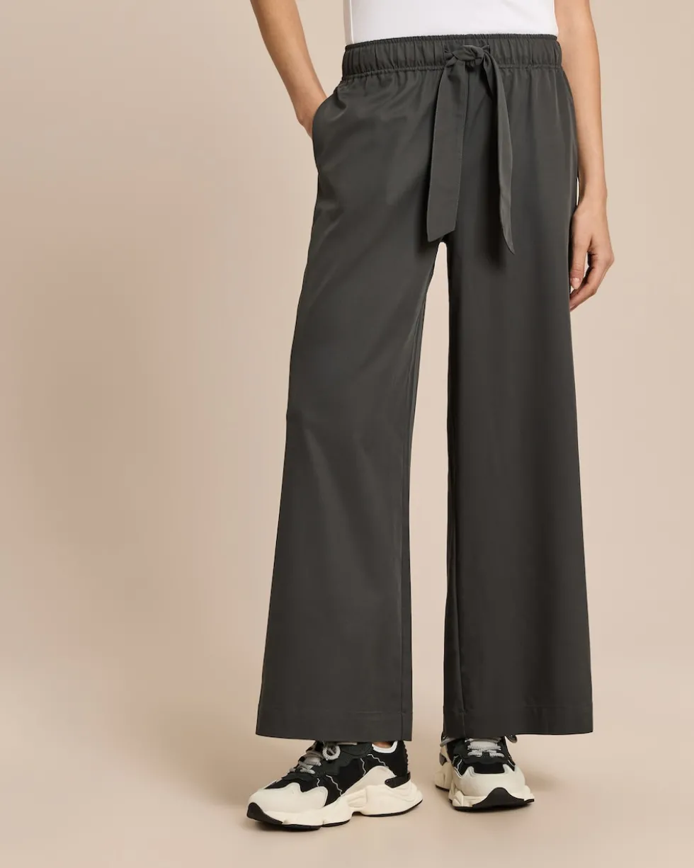 Wide Leg Hose mit Bindeband