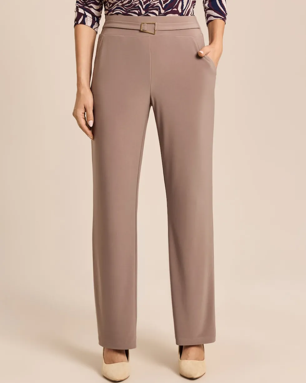 Wide Leg Hose mit Dekogürtel