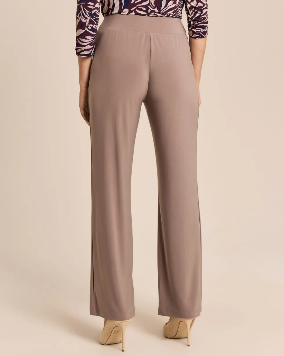 Wide Leg Hose mit Dekogürtel
