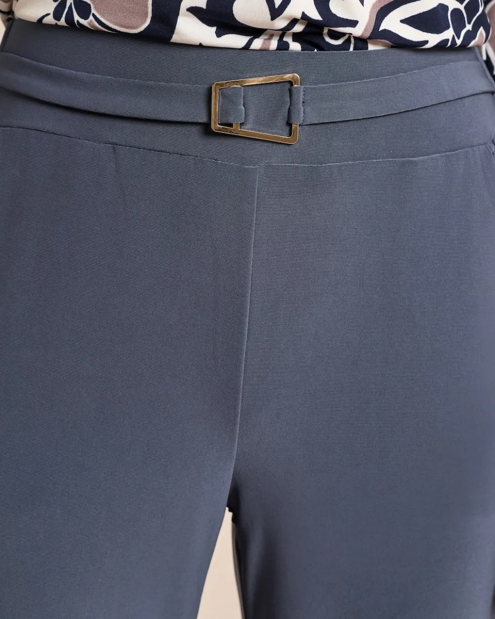 Wide Leg Hose mit Dekogürtel