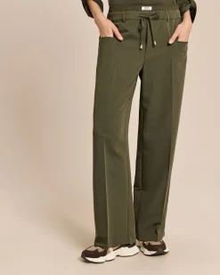 Wide Leg Hose mit Doppelbund