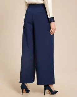 Wide leg Hose mit Gürtel