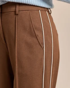 Wide Leg Hose mit Kontrast