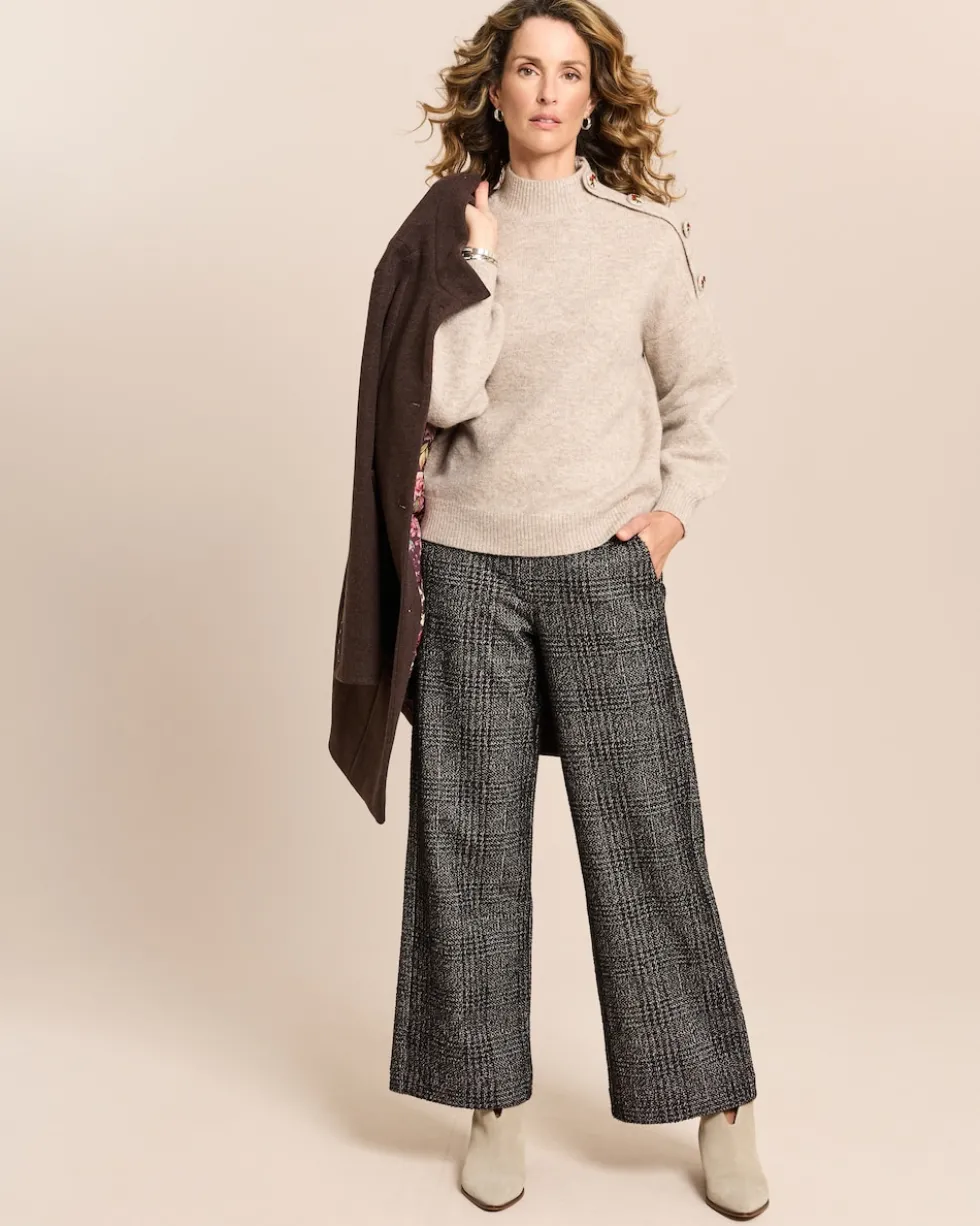 Wide Leg Hose mit Rundumdehnbund