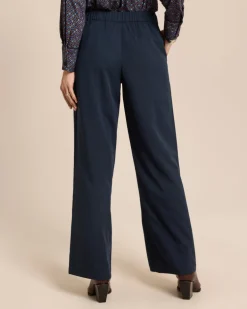 Wide Leg Hose mit Schlitz