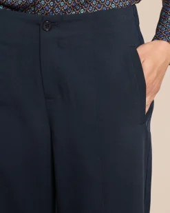 Wide Leg Hose mit Schlitz