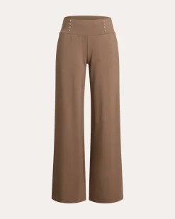 Wide Leg Hose Thermo mit Nieten